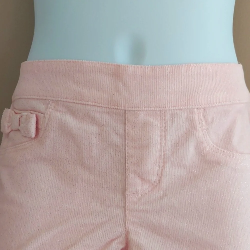 Gymboree pull on style pink sparkly stretchy corduroy pants - 4T - Picture 3 of 6